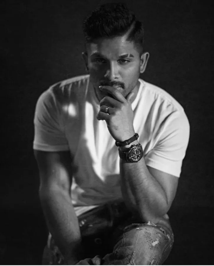 Allu Arjun Thinking Pose
