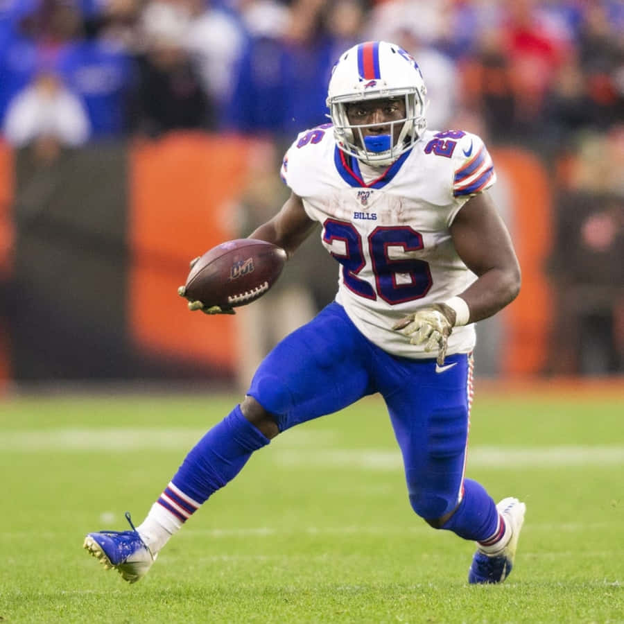 Devin Singletary Ação do Running Back do Buffalo Bills