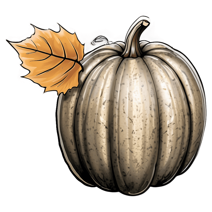Rustic Fall Pumpkin PNG hfe59