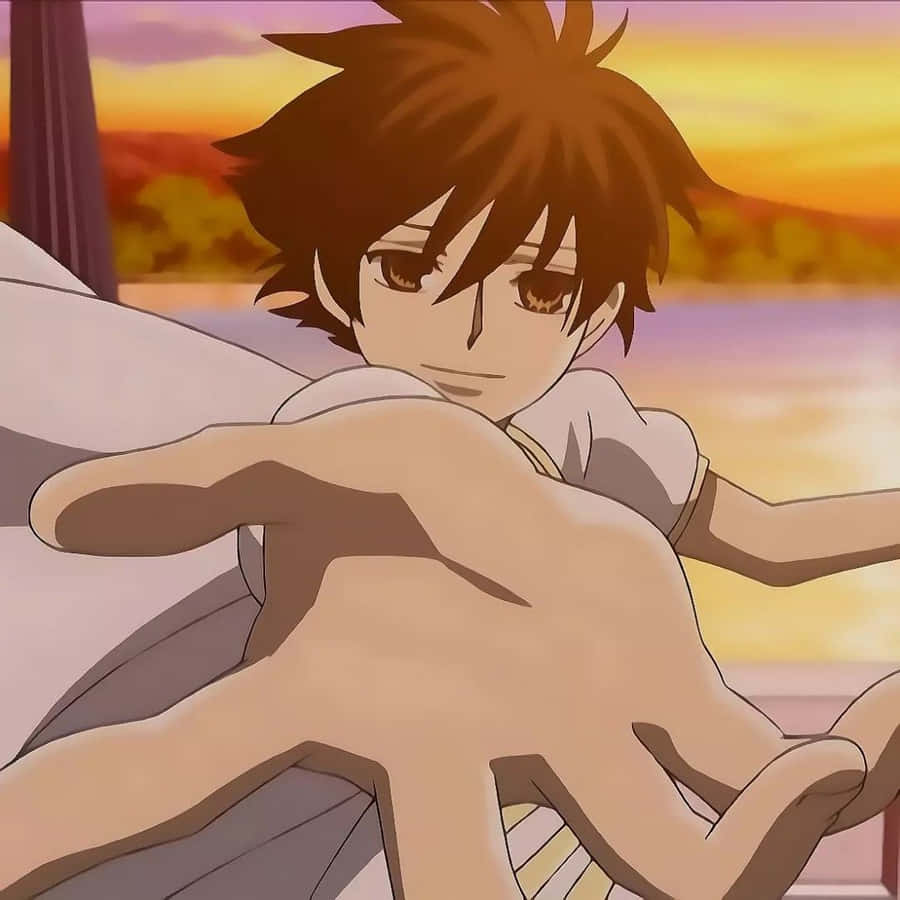 HaruhiFujioka 1080 x 1080 baggrundsbillede.