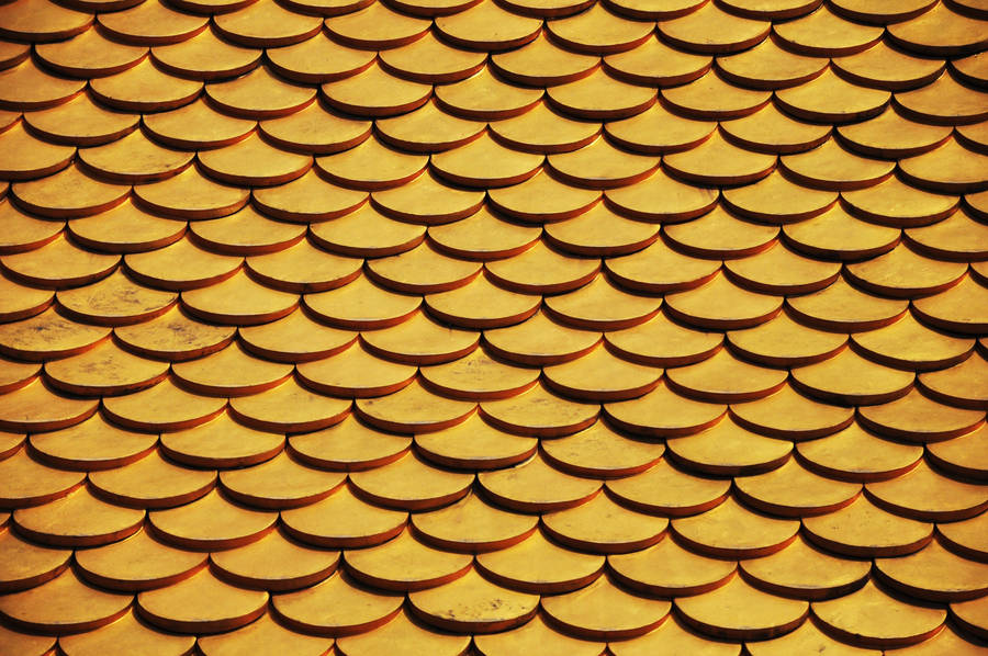 Padrãode Escamas de Peixe Fundo Dourado.
