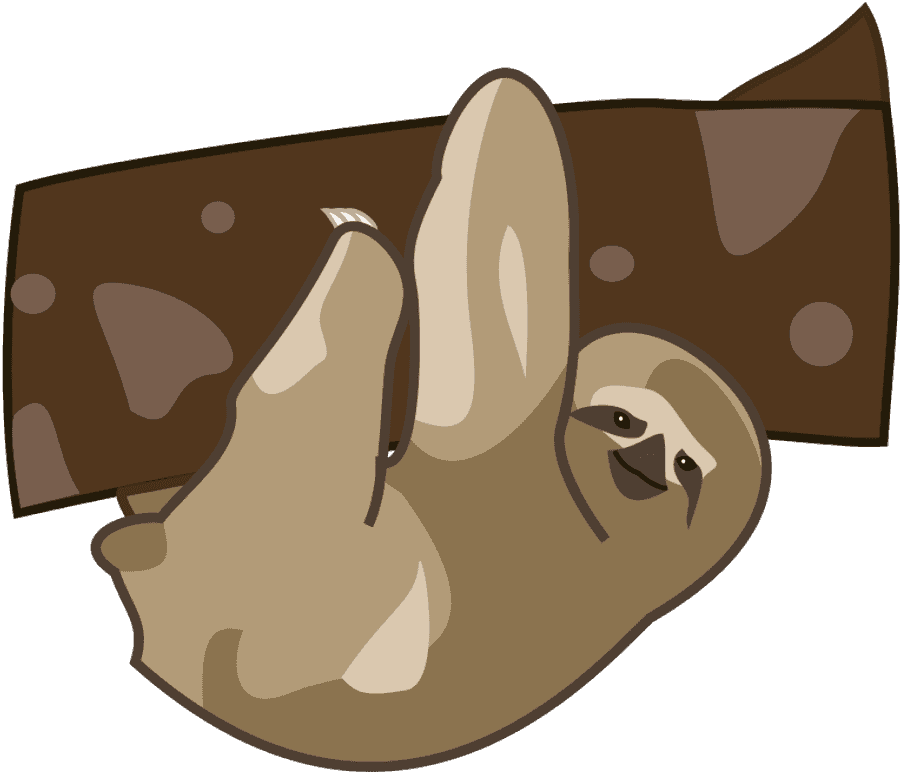 Relaxed Sloth Cartoon