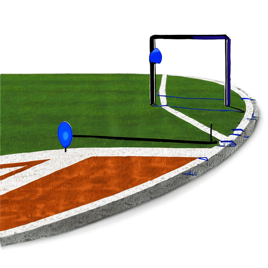 Soccer Field Corner Arc PNG vom97