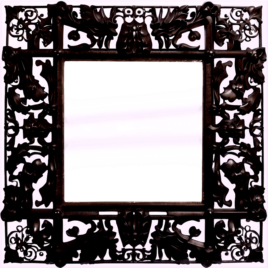 Wrought Iron Mirror PNG tus