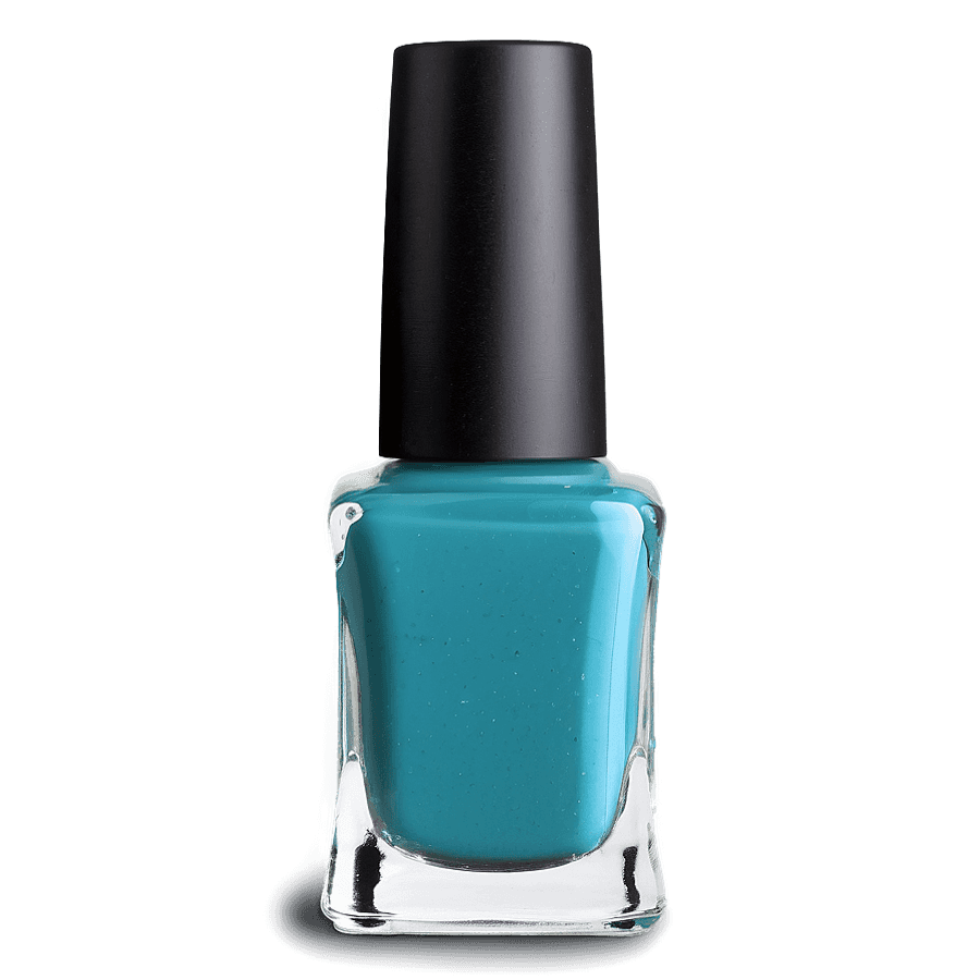 Turquoise Nail Polish Bottle PNG aqp