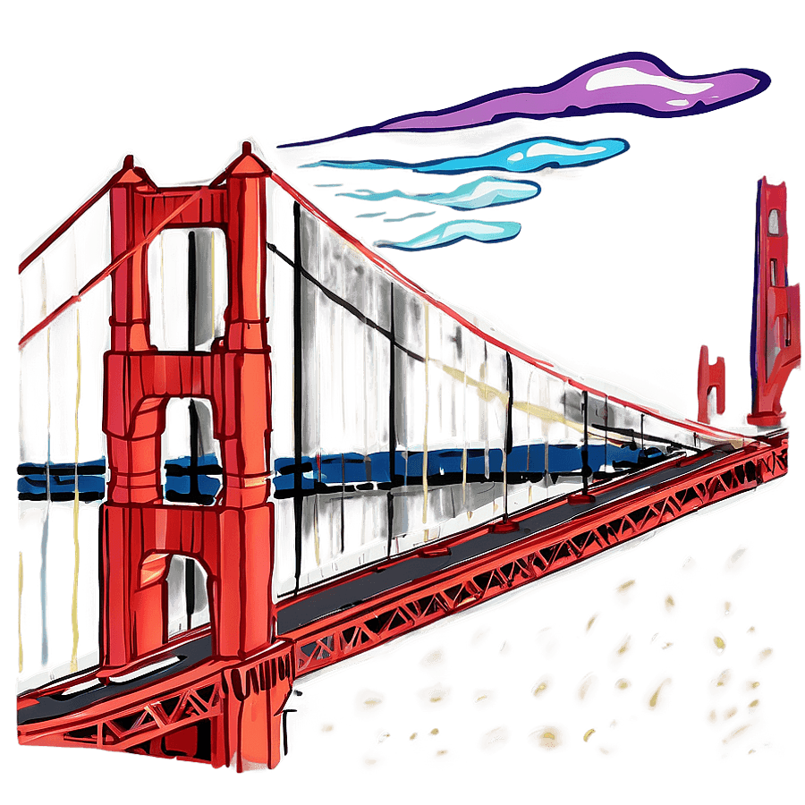 Golden Gate Bridge San Francisco PNG lsr60