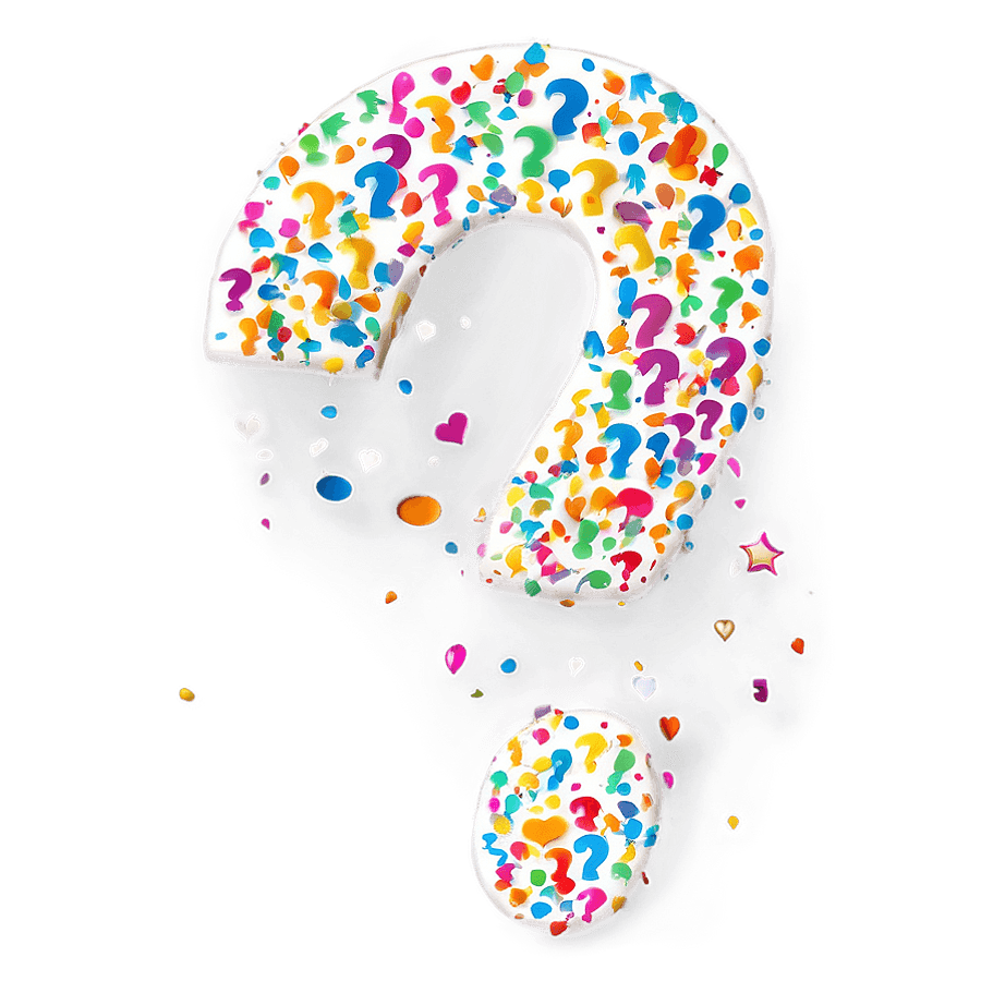 Question Mark Confetti PNG 05252024