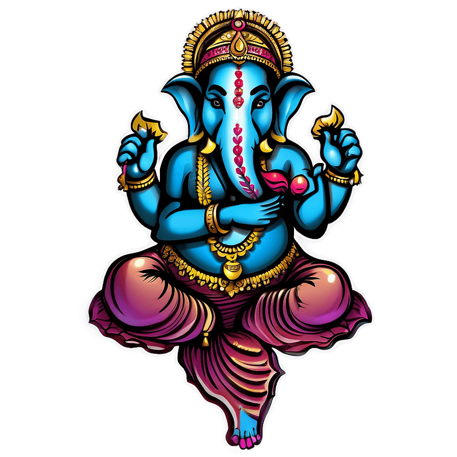 Ganesha Cultural Motif PNG 24