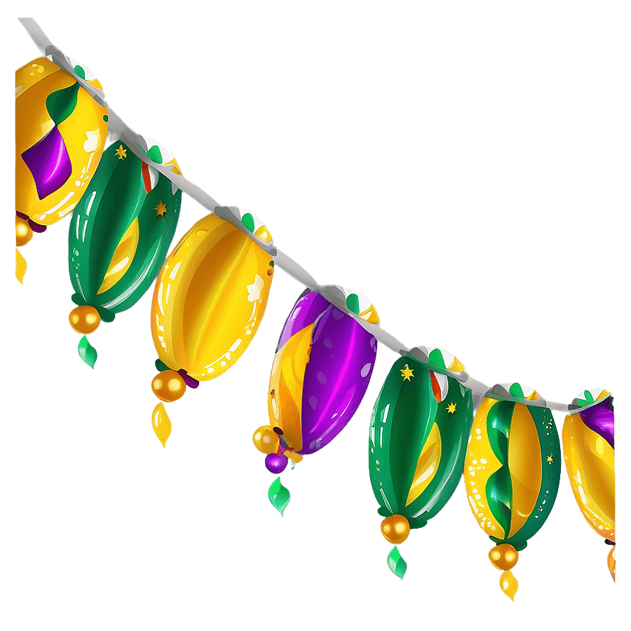 Mardi Gras Lanterns PNG fat66