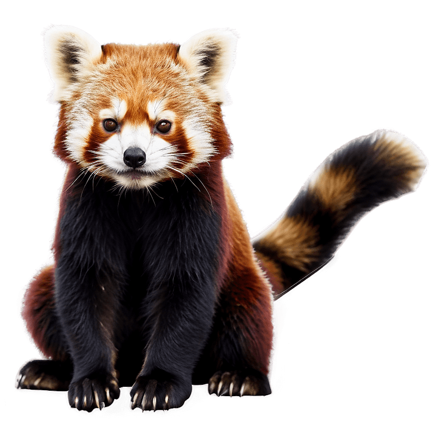 Majestic Red Panda Pose PNG 34