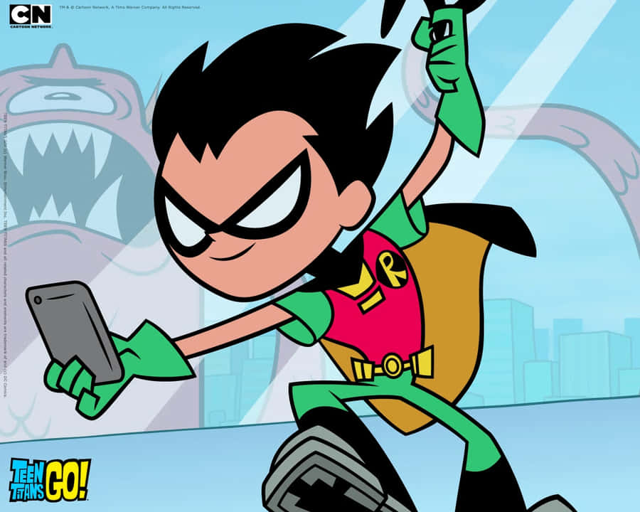 Robin dei Teen Titans Go! in Selfie