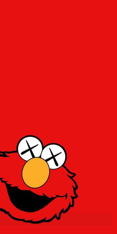 Rød Kaws Sesame Street Mashup