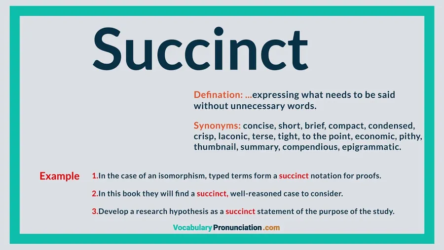 Succinct Definition