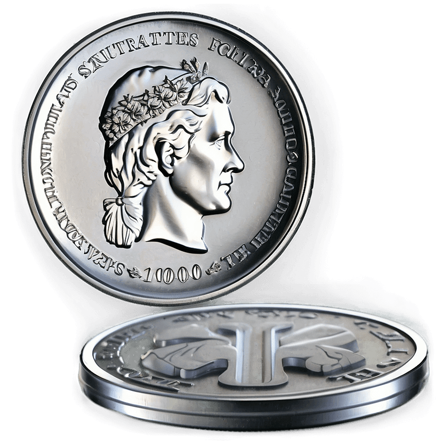Silver Quarter Icon PNG 05242024