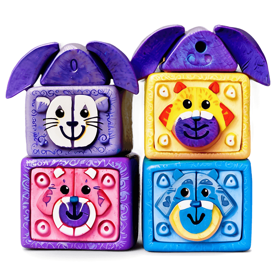 Baby Blocks with Animals PNG 06212024