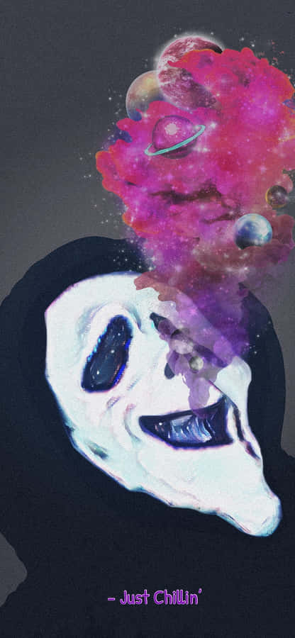 Kosmisches Ghostface Kunstwerk