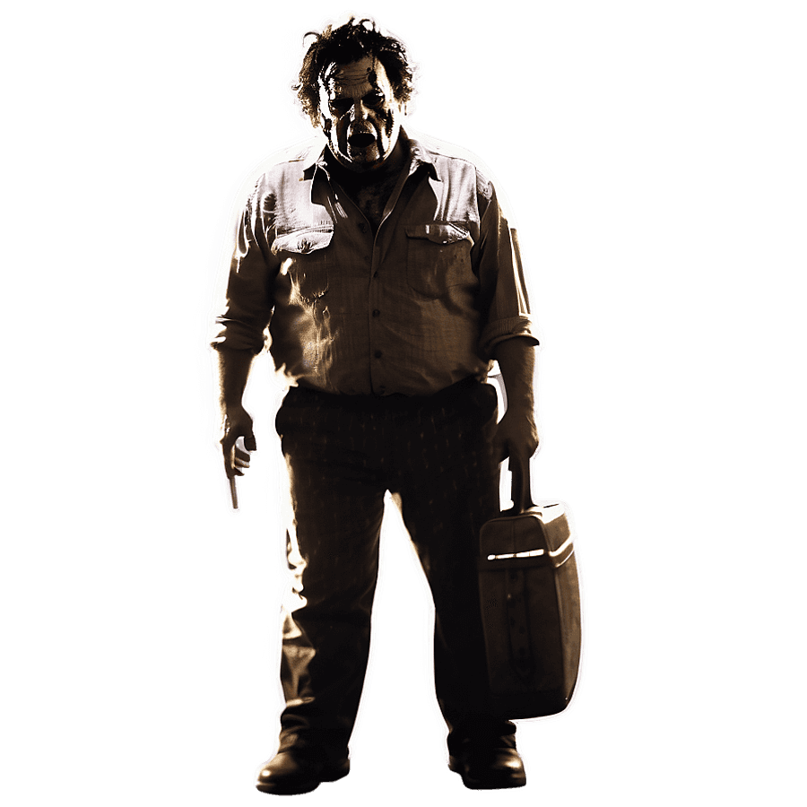 Leatherface Horror Scene PNG 06112024