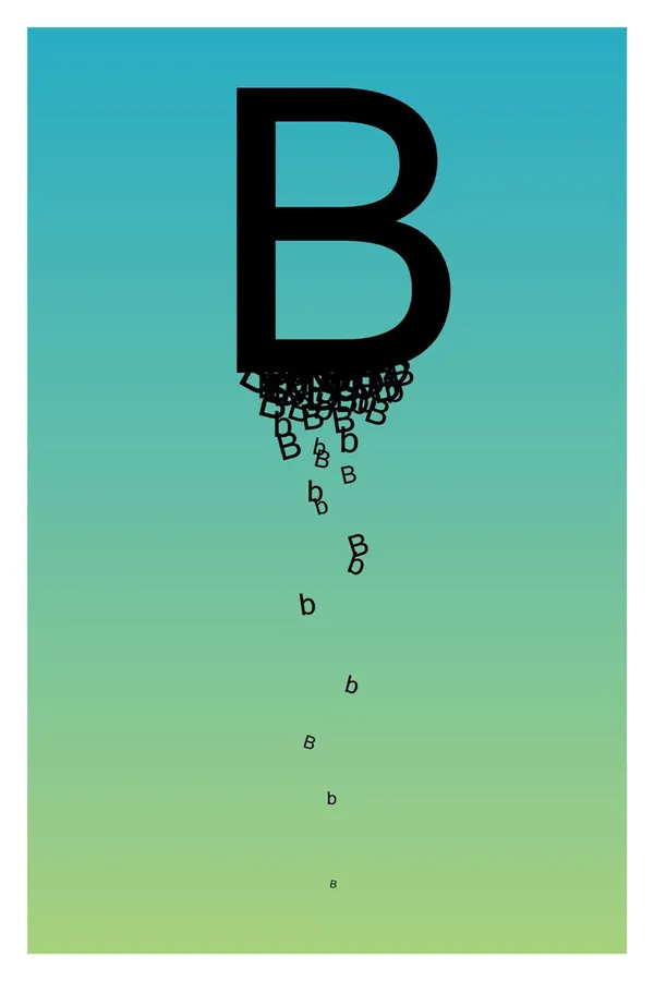 Animated letter B wallpaper