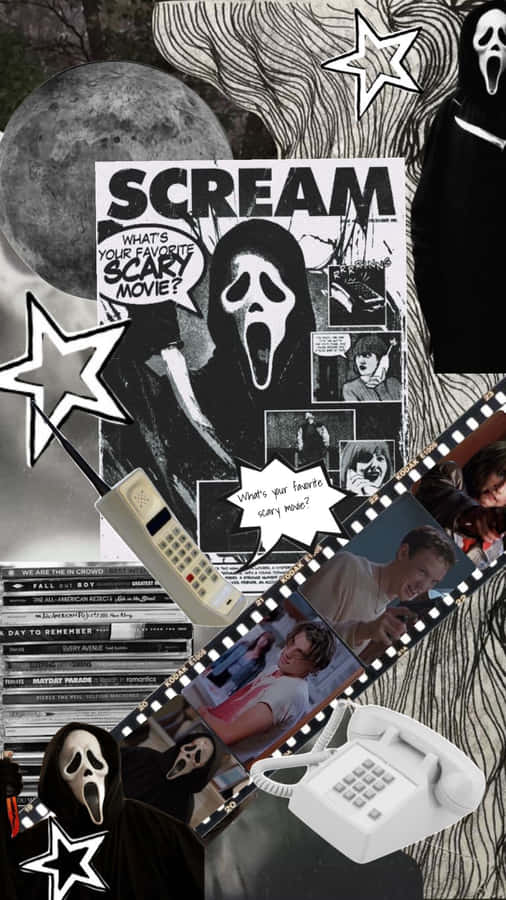 Colagem Estética do Filme Scream