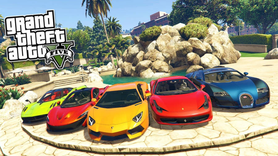 Grand Theft Auto Fem Sportsbiler bakgrunn