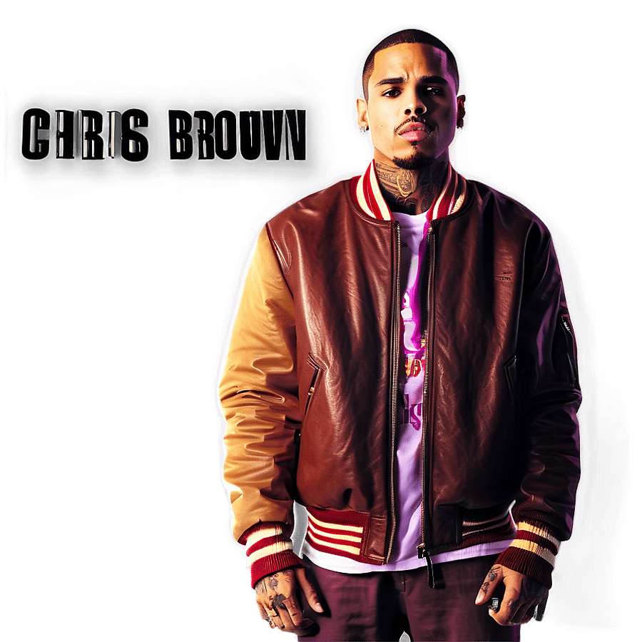 Chris Brown Creative Edit PNG qty98