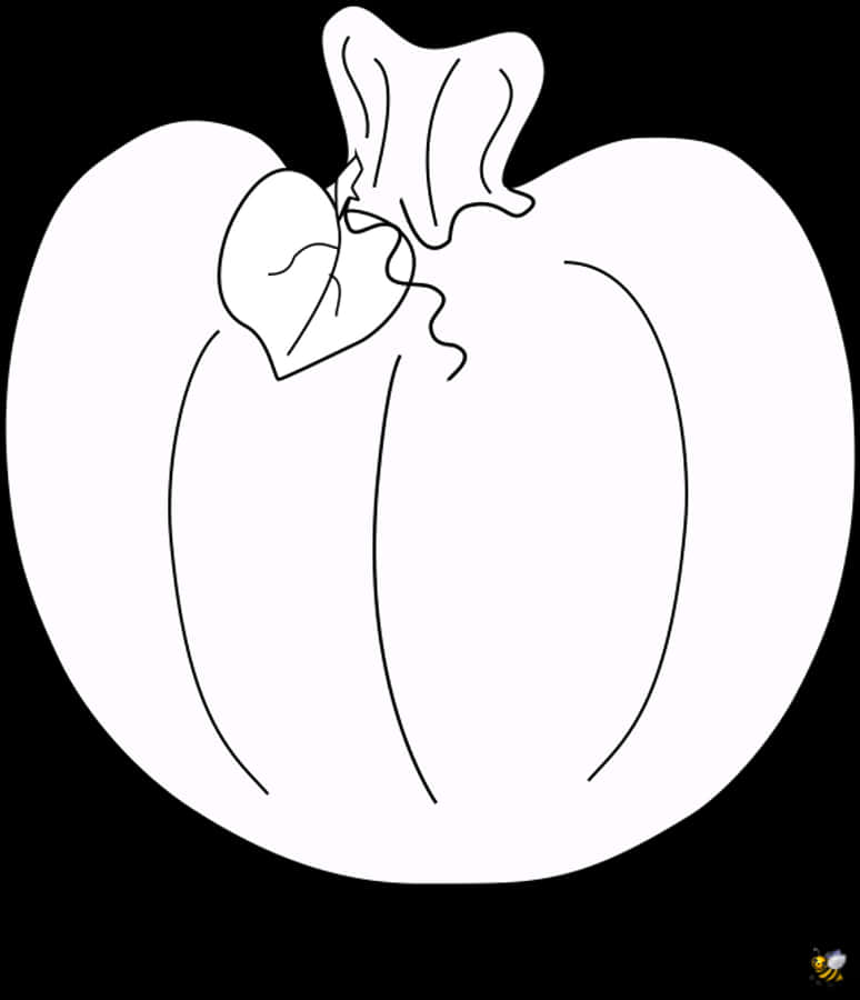 Printable Pumpkin Shape Template - Pumpkin