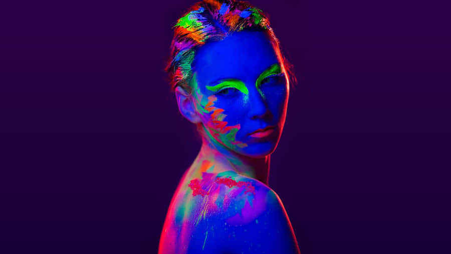 Maquiagem Neon Sob Luz Negra