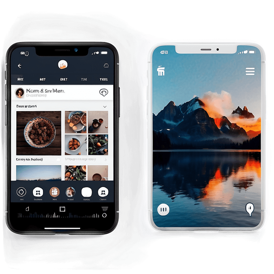 Modern Instagram Feed Design PNG 06282024