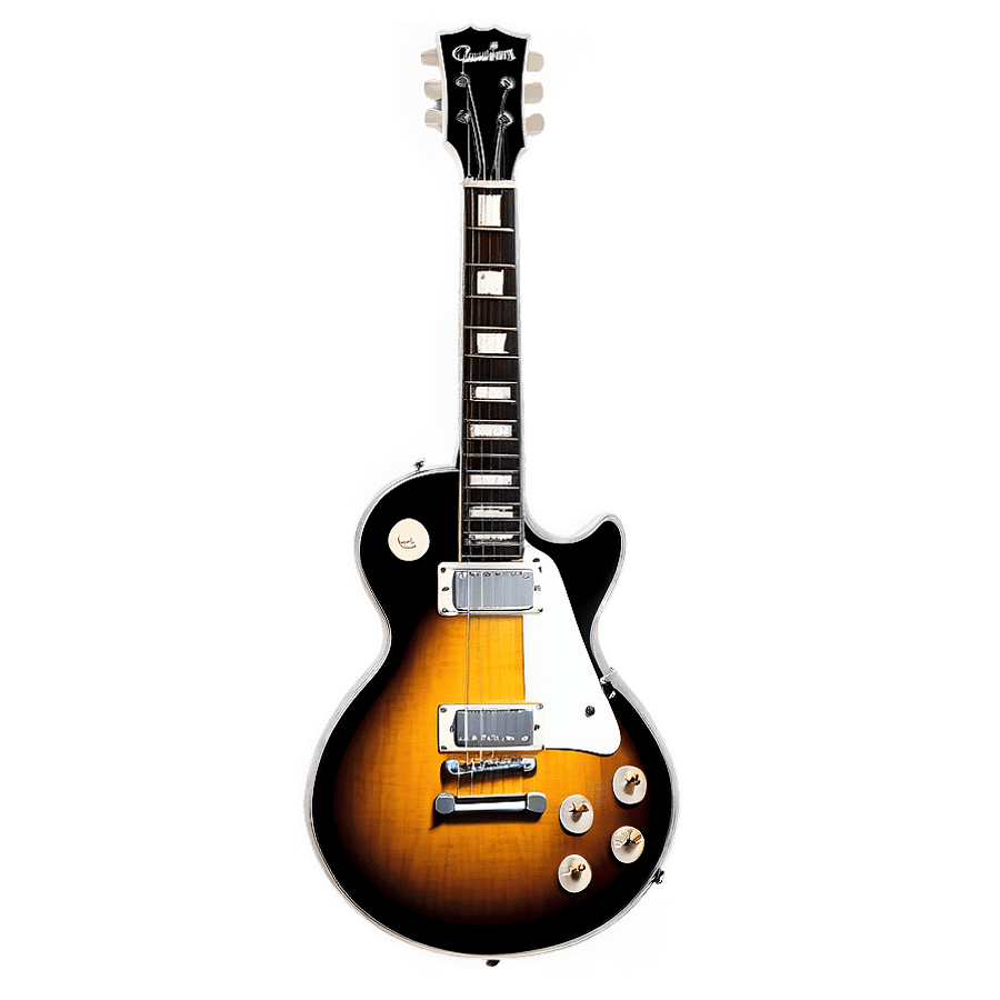 Les Paul Guitar Illustration PNG 46