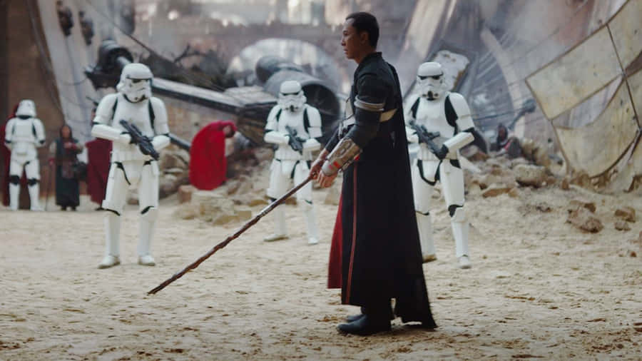 Antiguaciudad de Jedha bajo el enigmático cielo estrellado.