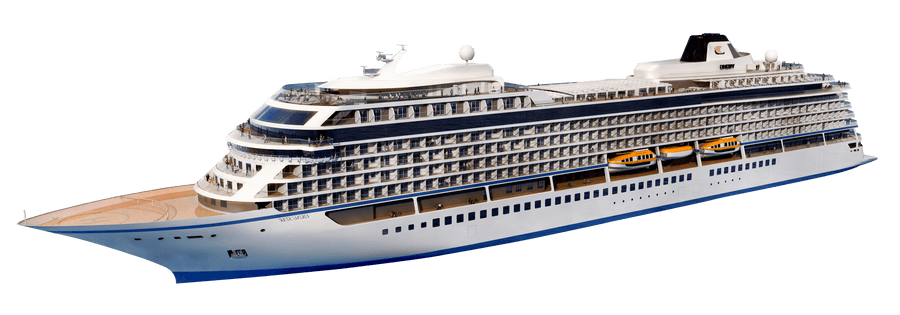 Luxury Cruise Liner Isolated