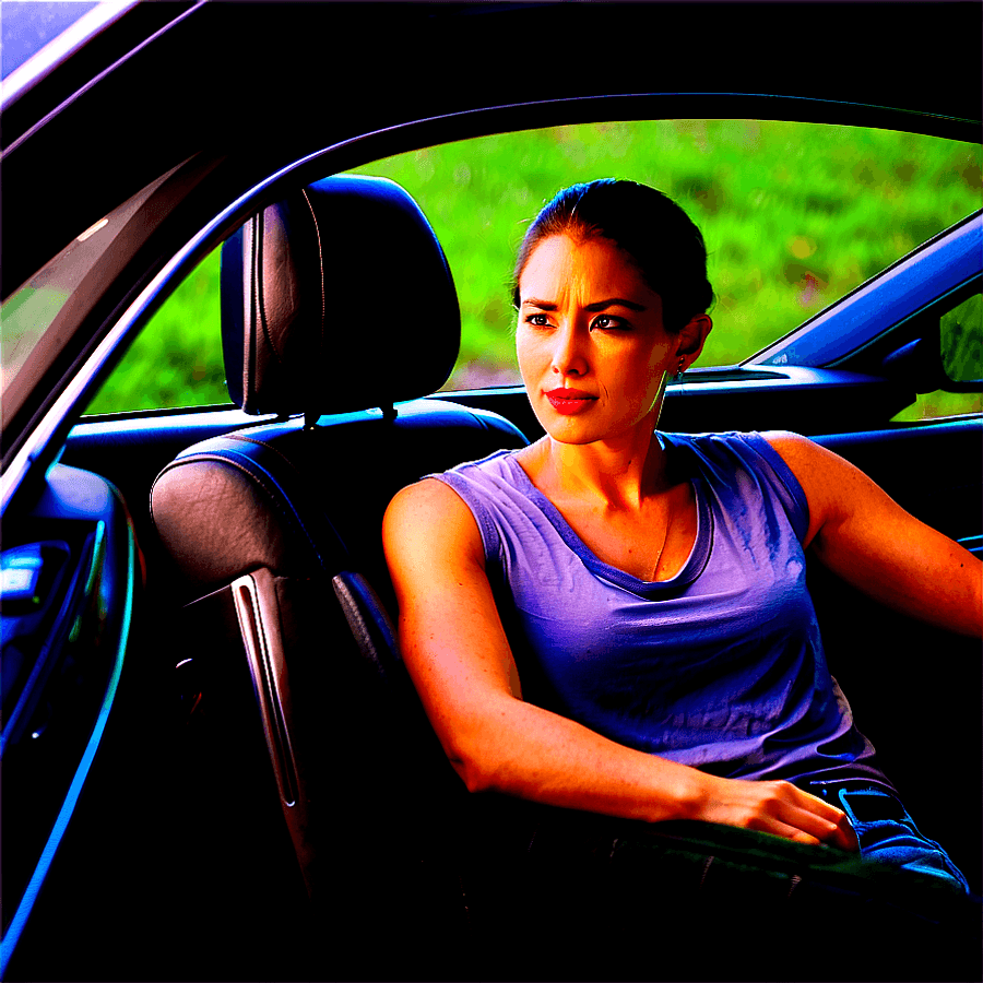 Person Sitting in Car PNG 05252024