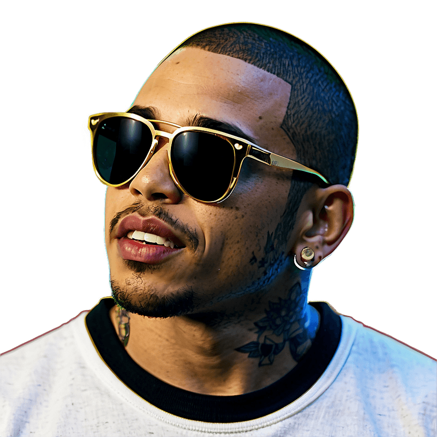 Chris Brown Sunglasses PNG 97