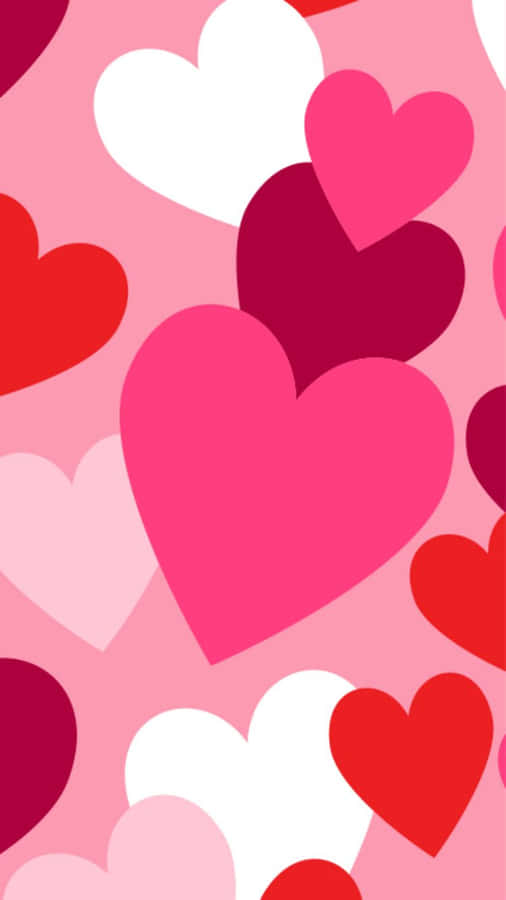 Vettorialidi Cuori Rosa Carini per San Valentino.