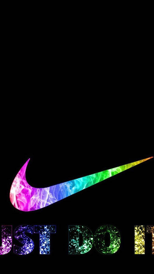 Download Rainbow Nike Iphone Logo Wallpaper | Wallpapers.com