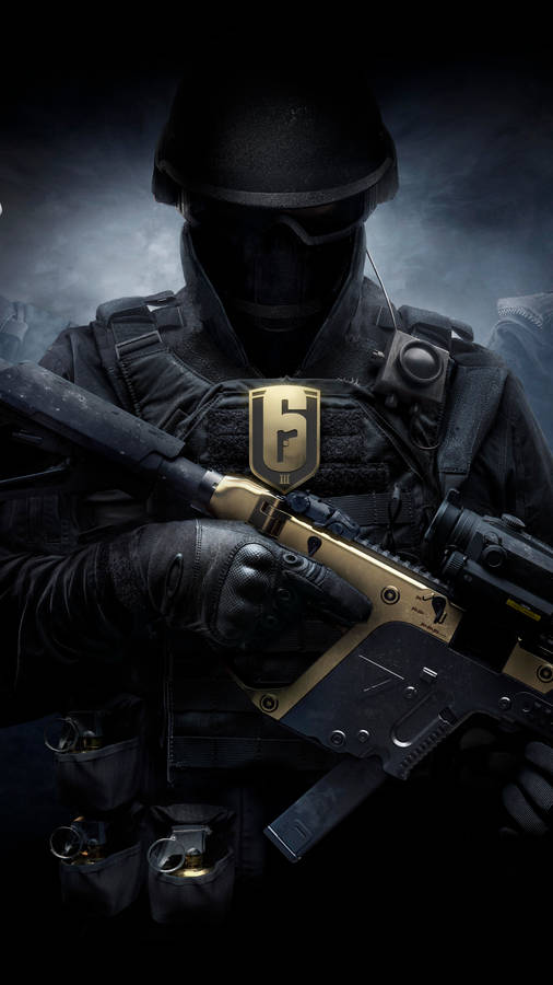 Download Rainbow Six Siege Black Operator Iphone Wallpaper | Wallpapers.com