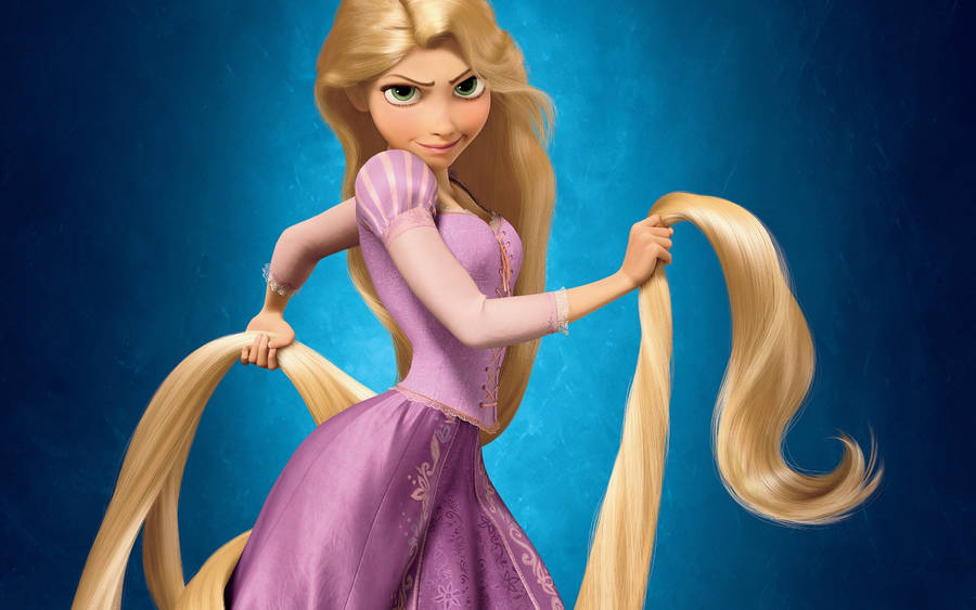 Download Rapunzel Blue Iphone X Cartoon Wallpaper | Wallpapers.com