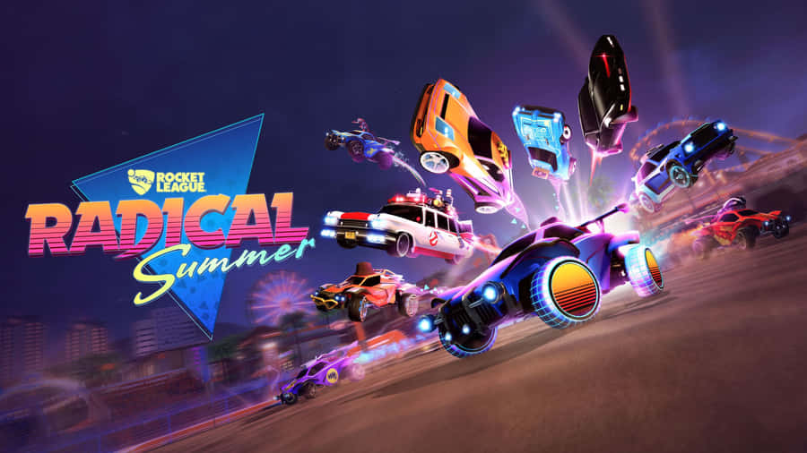 Oplev uafbrudt konkurrencemæssig handling med det bedste Rocket League Wallpaper.