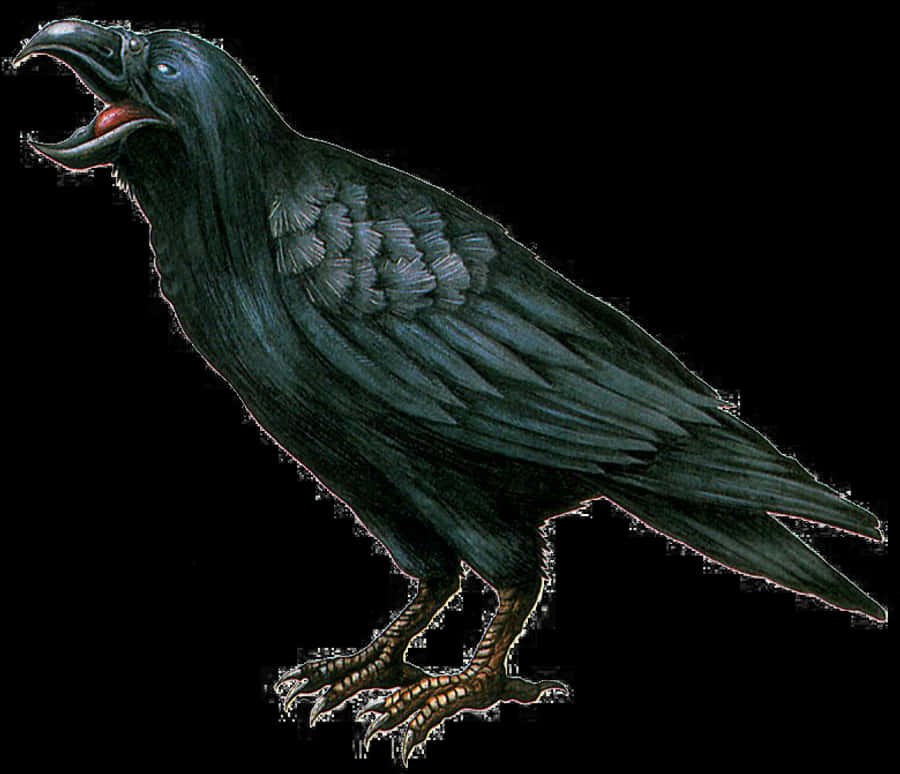 Crow Transparent Background Png - Transparent Background Crow Png, Png Download