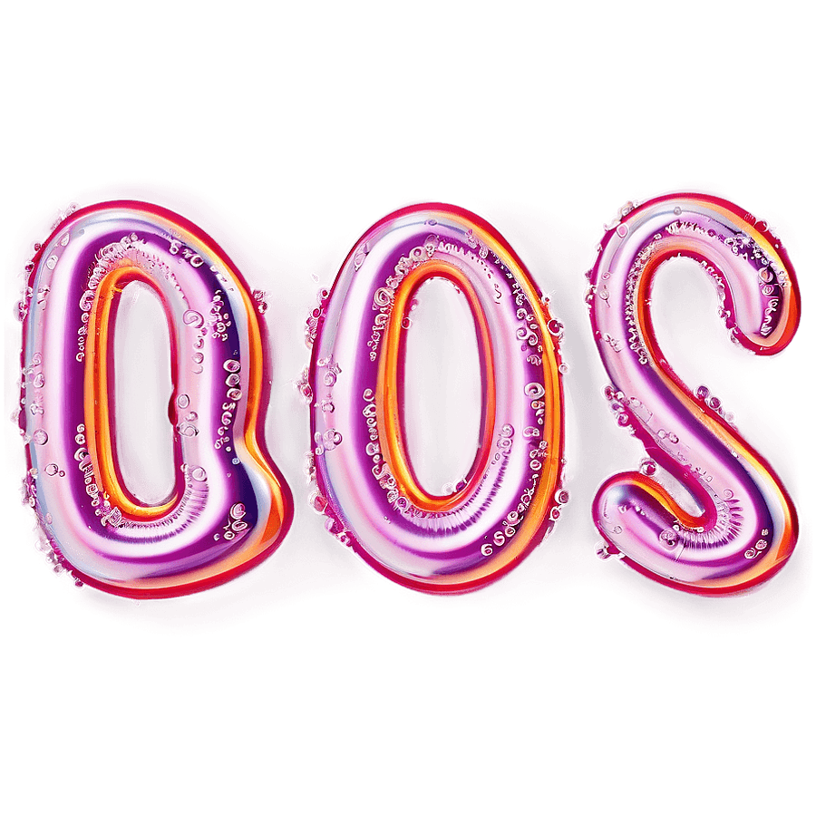 Bubble Letters PNG 06272024