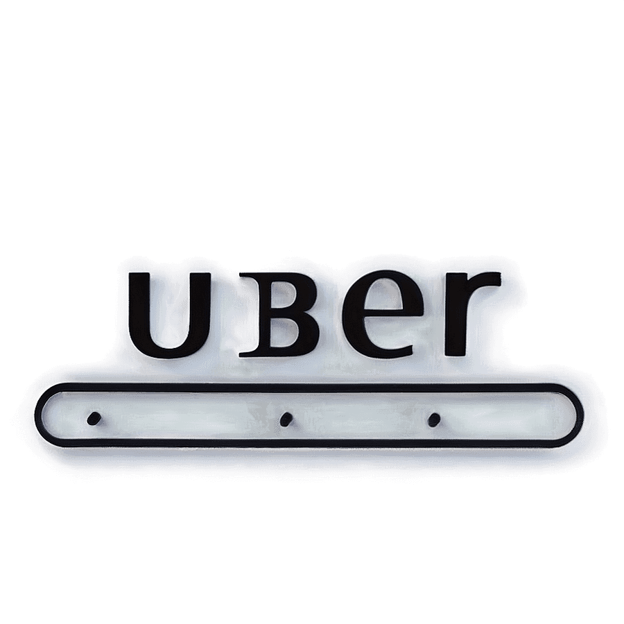 Uber Logo with Text Variation PNG wpe66