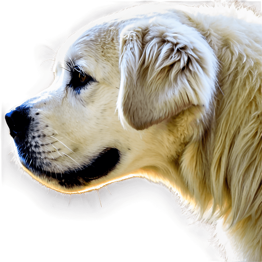 Great Pyrenees in Profile PNG cue