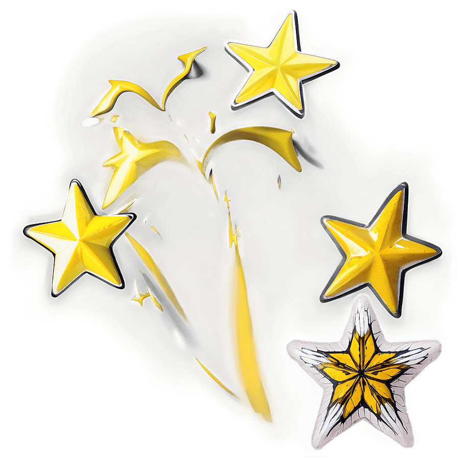 Yellow Star Shape PNG 39