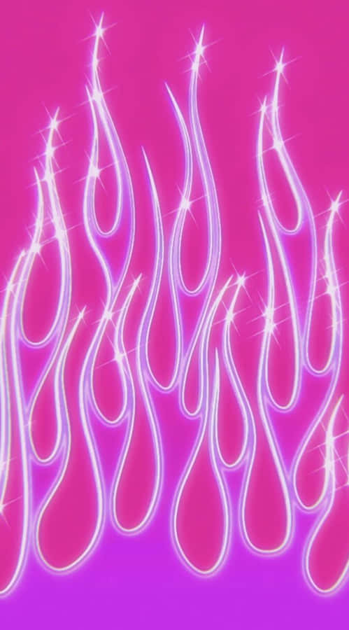 GlitzerndesFeuer Pink Y2K Hintergrund