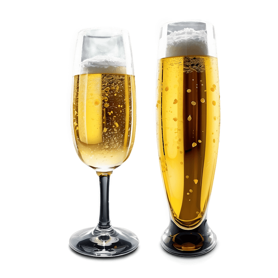 Full Champagne Glass PNG kkx95