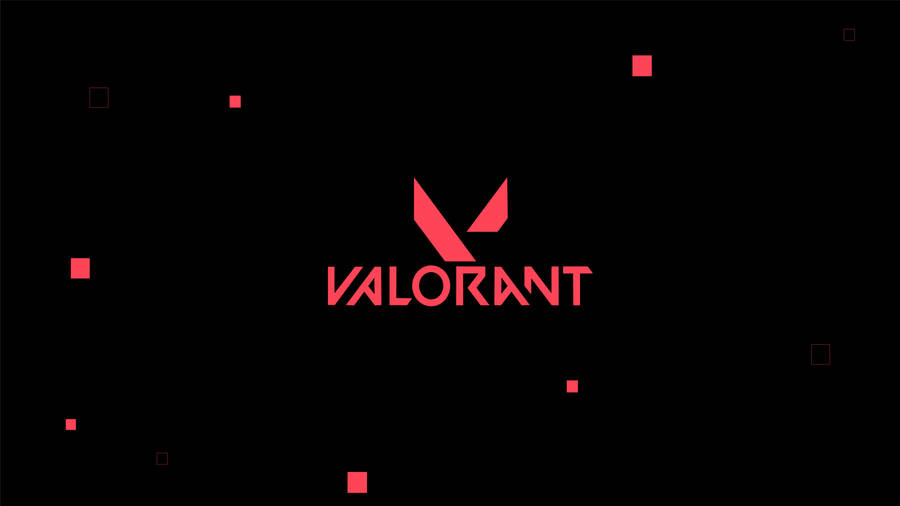 Download Red And Black Valorant Logo Wallpaper | Wallpapers.com