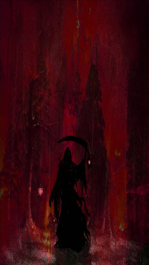 red grim reaper background