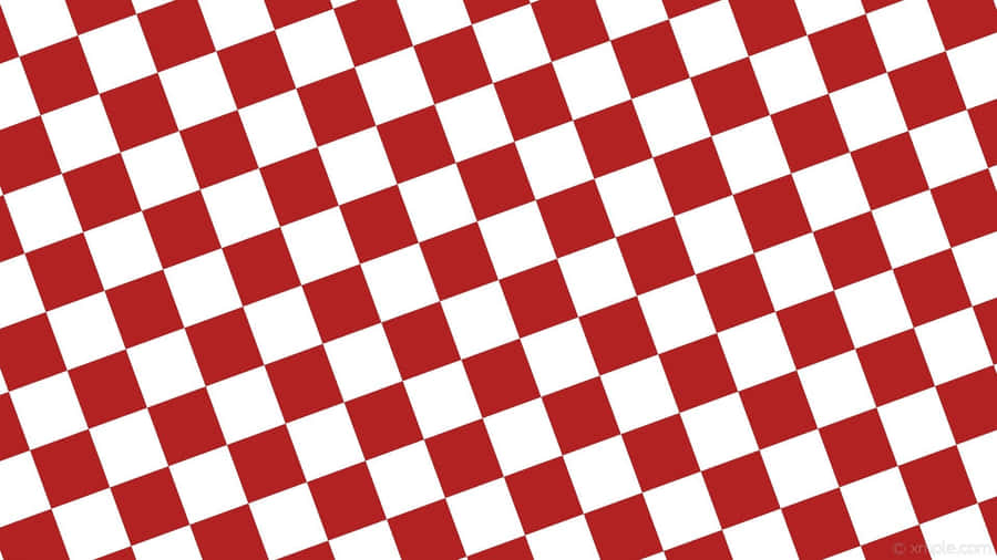 Redand White Checkered Pattern