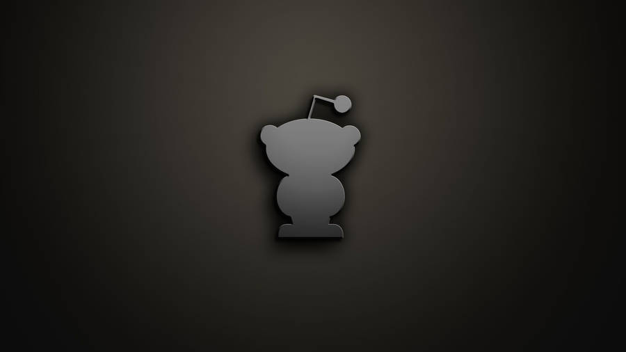 Reddit Alien Skygge på Sort Baggrund