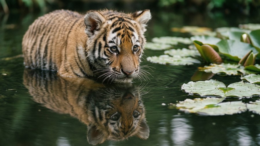 Reflection Cub Wallpaper